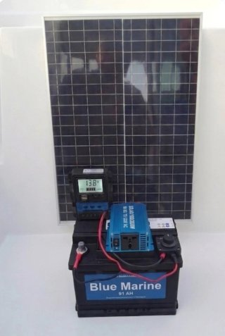 Kit Solar TV Nevera completo nuevo y funcionando