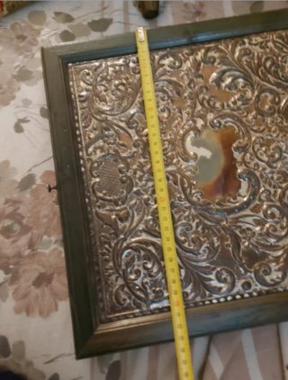 Plata Bilaminada y Madera Noble C.1920 Impecable