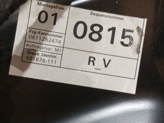 ELEVALUNAS DELANTERO DERECHO VOLKSWAGEN PASSAT VA
