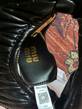 Borsa Miu Miu Wander Nero