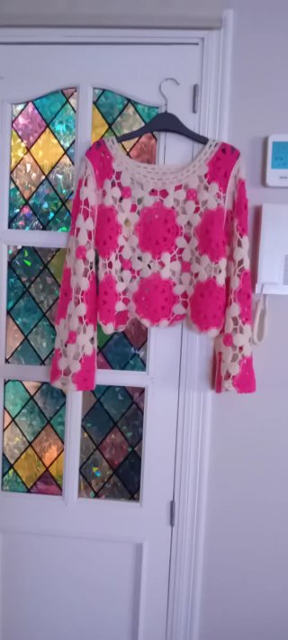 Chaleco Carlota & Co. imitación crochet