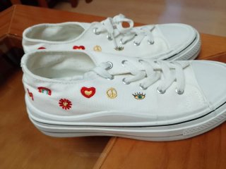 Zapatillas blancas mujer talla 40