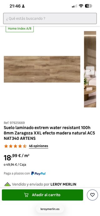 Suelo laminado Zaragoza XXL Leroy Merlin