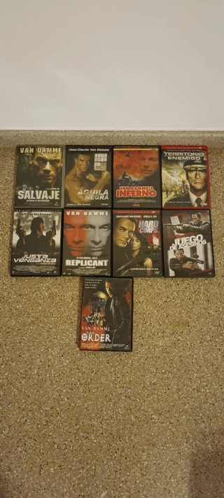 Lote 9 Películas DVD Jean-Claude Van Damme