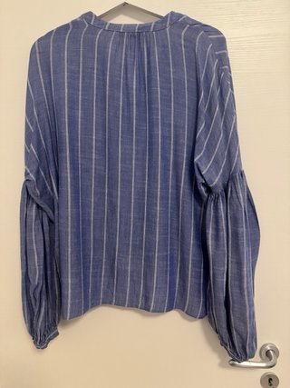 Camicia Stradivarius righe azzurre donna
