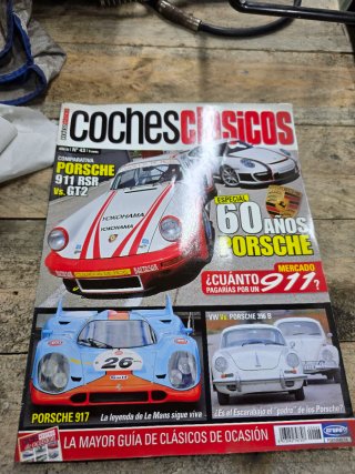antigua revista de coches clásicos