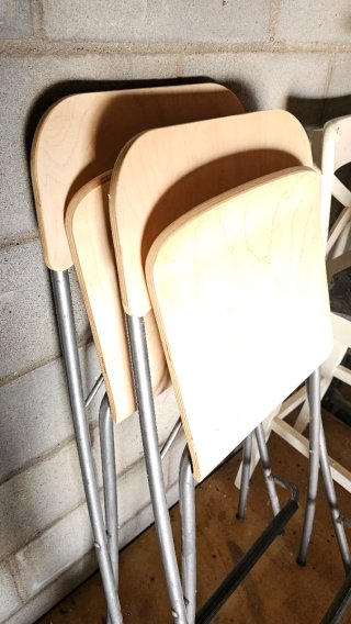 2 Taburetes Altos Plegables IKEA Franklin