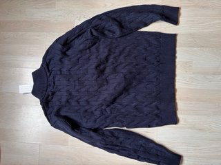 Jersey Polo Ralph Lauren Azul Media Cremallera