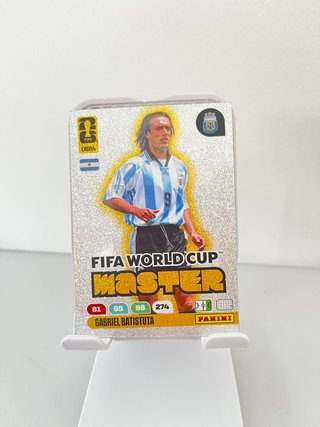 Cromo especial Batistuta Fifa World Cup Master