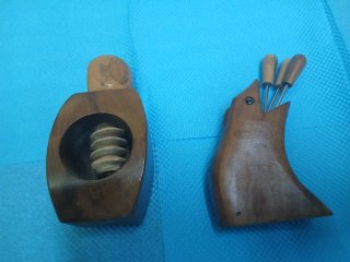 Figuras de madera decorativas vintage