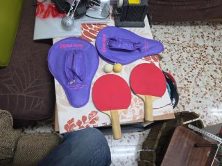2 Raquetas de Ping Pong con Fundas