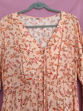 Vestido maxi estampado floral