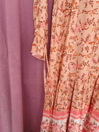 Vestido maxi estampado floral