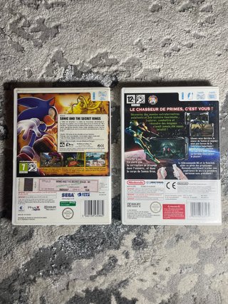 Lote 2 Juegos Wii: Sonic y Metroid PAL