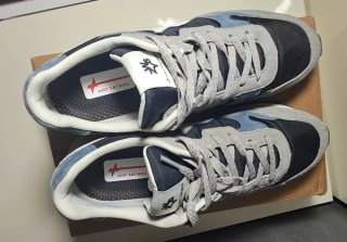 Zapatillas W6YZ Moda Italiana Azul Gris Negro