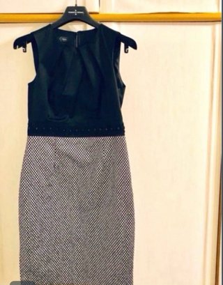 Vestido Roberto Verino Negro y Plata REBAJADO