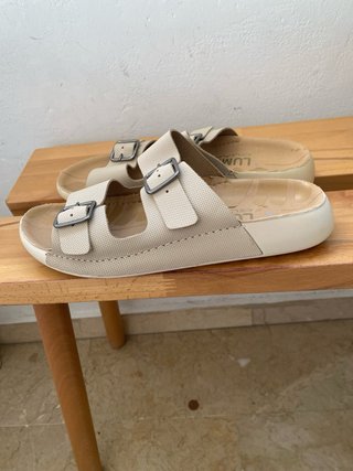 Sandalias Bio Lumel Beige Talla 40