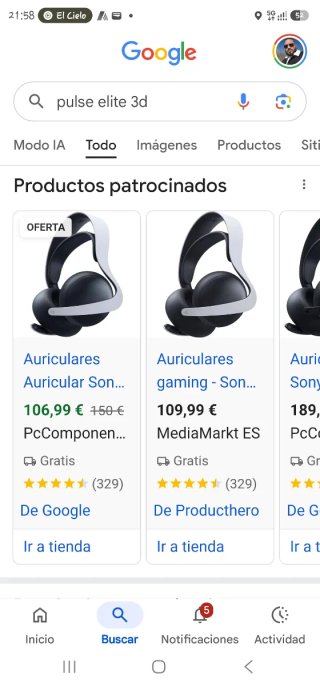 Auriculares Sony Pulse Elite 3D