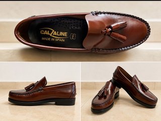Zapatos Calzaline Cuero Marrón Elegantes