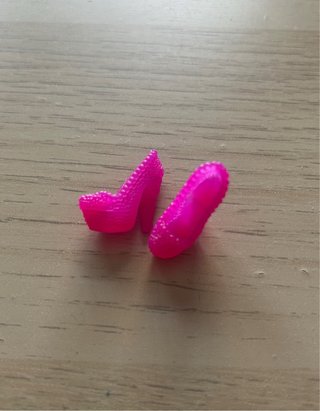 Zapatos Barbie Rosa Tacón Alto