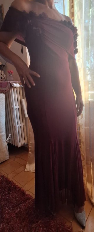 Vestito lungo cerimonia rosso
