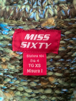 Cappotto in lana tg 5 anni bambina Miss Sixty