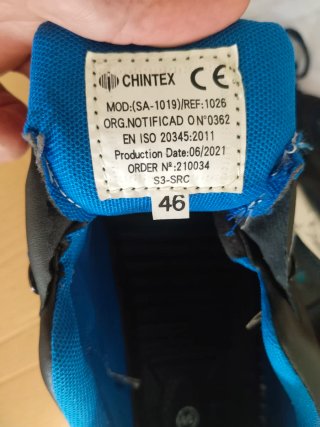 Zapatos de seguridad CHINTEX Talla 46