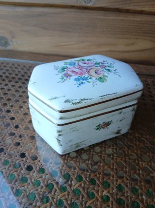 JOYERO DE PORCELANA HOLANDES VINTAGE