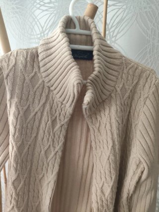 Rebeca de punto beige talla M
