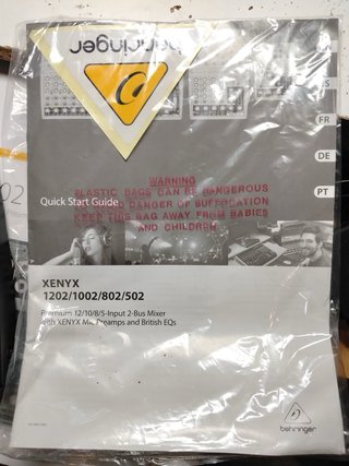Mesa de Mezclas Behringer Xenyx 502