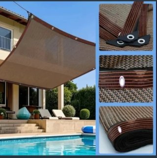 2 Toldos Vela Malla Rectangular 3X4