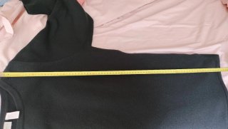 Jersey largo mujer negro