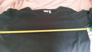 Jersey largo mujer negro