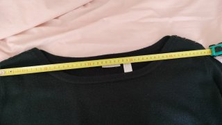 Jersey largo mujer negro