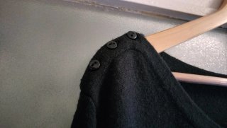 Jersey largo mujer negro
