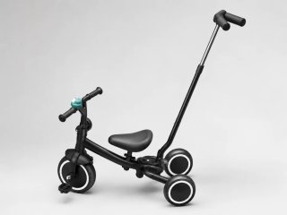 Triciclo evolutivo negro con manillar