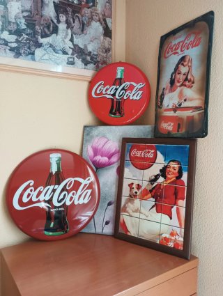 Cartel Metálico Coca-Cola Vintage