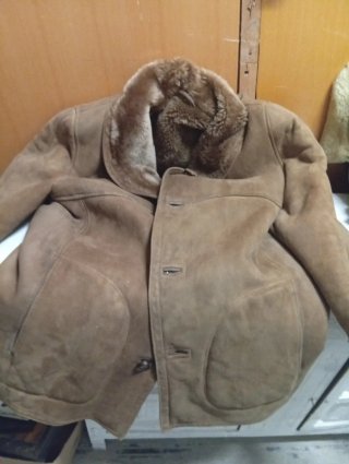 Chaquetón Piel Vuelta Hombre Marrón