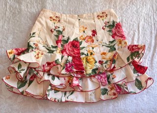 Falda flamenca corta floral
