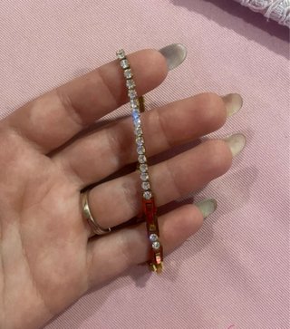 Bracciale tennis con strass