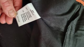 Tubino nero in puro cotone