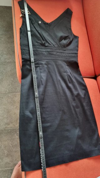 Tubino nero in puro cotone
