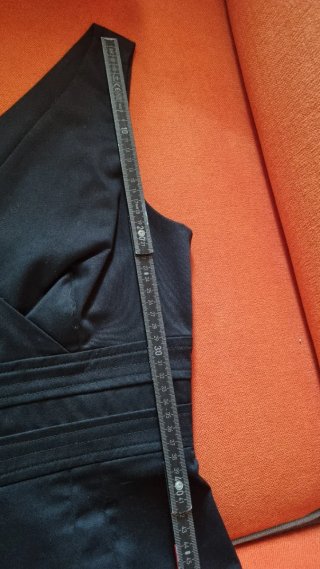 Tubino nero in puro cotone