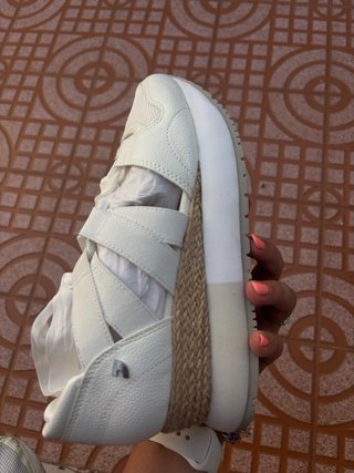 Zapatillas esparto blancas
