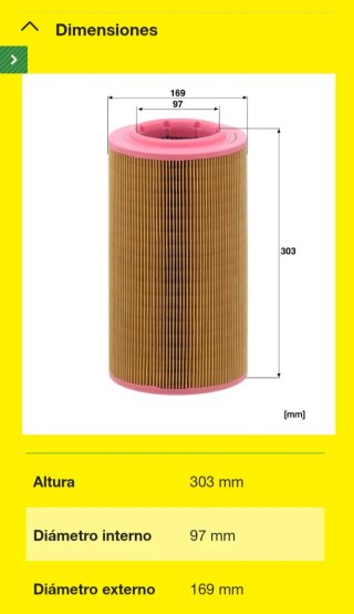 Filtro de aire MANN C 17 237