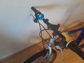 Bicicleta Montaña Azul y Plata