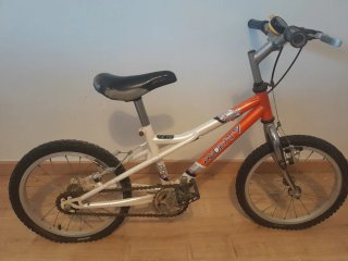 Bicicleta Montaña Azul y Plata