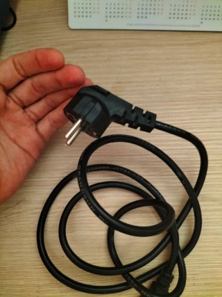 Cavo di alimentazione a 3 pin con connettore europeo
