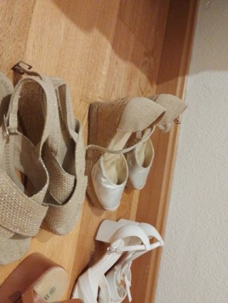 Lote de 5 sandalias número 38