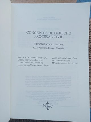 Conceptos de derecho procesal civil